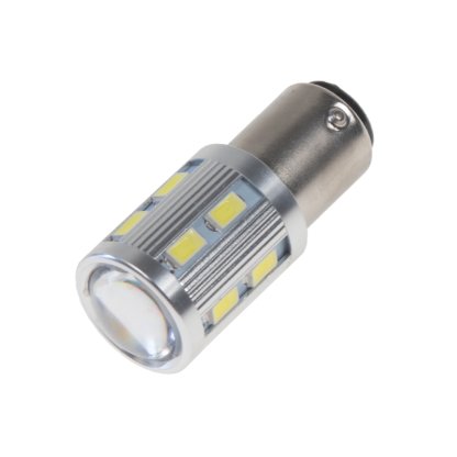 LED BAY15D bílá, 12SMD 5630 + 3W LED 10-30V