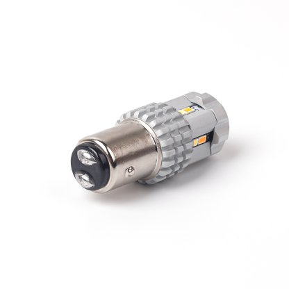 LED BAY15D bílá / oranžová, 12V, 12LED SMD