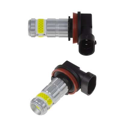 LED H11 bílá, COB 360⁰, 9-60V, 15W