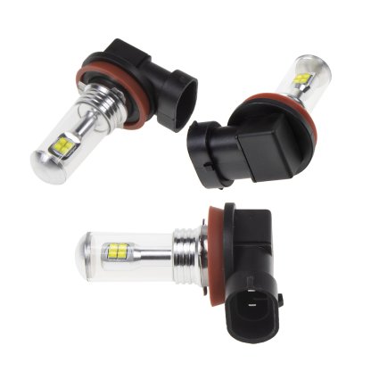 LED H8 bílá 12-24V, 8LED/5W