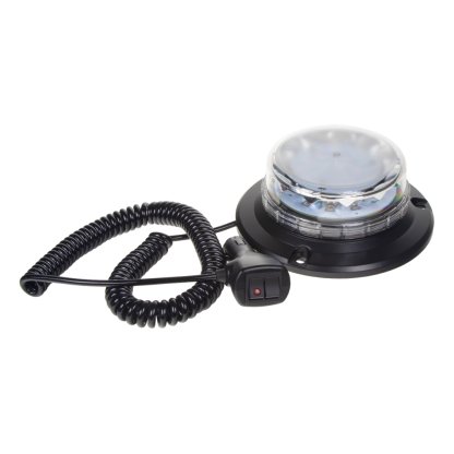 LED maják, 12-24V, 12x3W vícebarevný, magnet