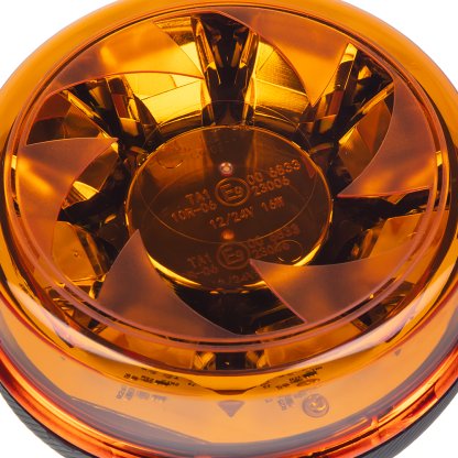 LED maják, 12-24V, 16x1W oranžový na držák, ECE R65