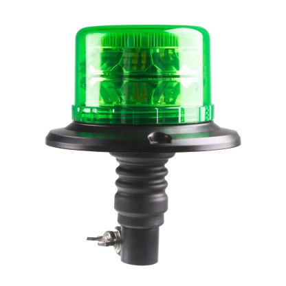 LED maják, 12-24V, 24xLED zelený, na hrot