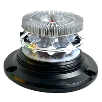 LED maják, 12-24V, 24xLED zelený/oranžový, magnet