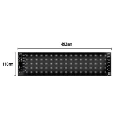 LED matrix panel "Devil eyes", 11 x 49,2cm