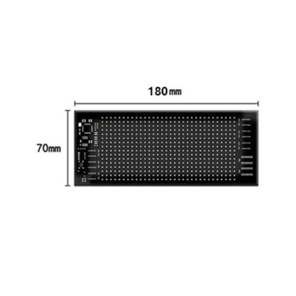LED matrix panel "Devil Eyes", 7 x 18cm
