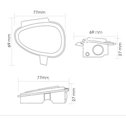 LED osvětlení do zrcátka Volkswagen Golf 6, EOS, Touran, Tiguan