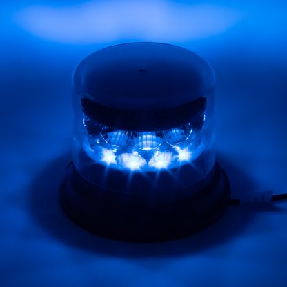 LED rampa 1442mm, modrá/červená + 2x LED maják