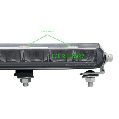 LED rampa s pozičním světlem, 12x7W, 510mm, ECE R10/R112/R7
