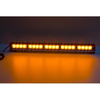 LED světelná alej, 20x LED 3W, oranžová 580mm, ECE R10