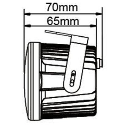 LED světla pro denní svícení, kulatá 70mm, ECE