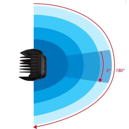 LED světlo hranaté, 6x5W + 6x3W , ECE R10, 180°