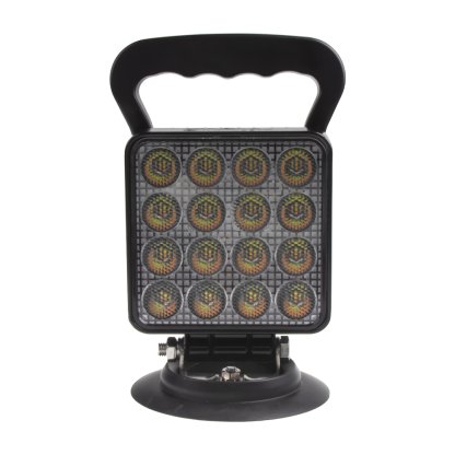 LED světlo hranaté, bílé/oranžové, 16x3W/16x1W, magnet, ECE R10