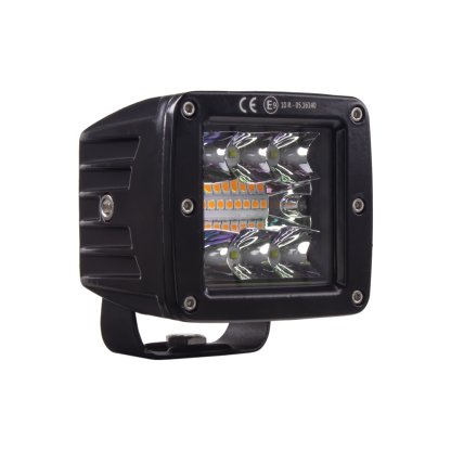 LED světlo hranaté bílé/oranžové, 42W, ECE R10