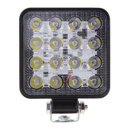LED světlo hranaté slim, 16x3W, ECE R10