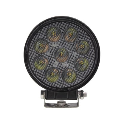 LED světlo kulaté, bílé/oranžové, 9x3W/9x1W, ø114mm, ECE R10