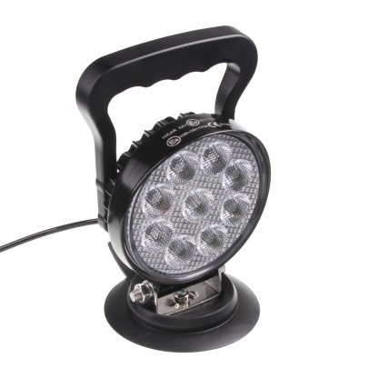 LED světlo kulaté, bílé/oranžové, 9x3W/9x1W, ø114mm, magnet, ECE R10