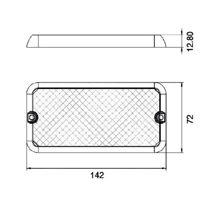 LED světlo nástěnné, bílé, 24x0,2W, ECE R10