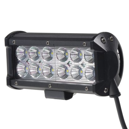 LED světlo obdélníkové, 12x3W, 167x80x65mm