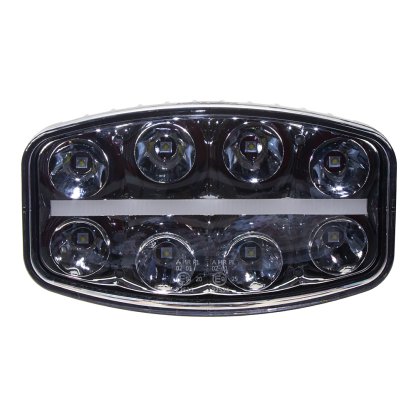 LED světlo s pozičním světlem oválné, 8x8W, 210x140mm, ECE R7/R10/R112