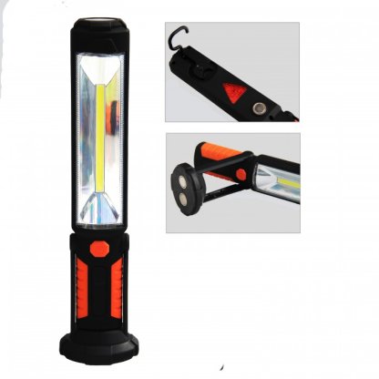 LED Svítilna dobíjecí 5W COB + 5LED, JF708AU-B