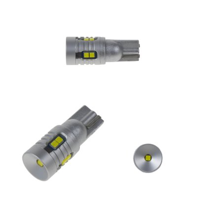 LED T10 bílá, 12/24V, 9LED/3W SMD