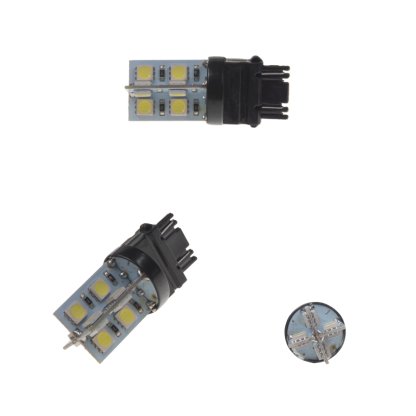 LED T20 (3157) bílá, 12V, 16LED/3SMD