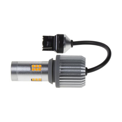 LED T20 (7440) oranžová, CAN-Bus, 12-24V, 30LED/3030SMD
