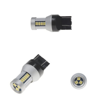 LED T20 (7443) bílá, 12-24V, 30LED/4014SMD - dvouvlákno