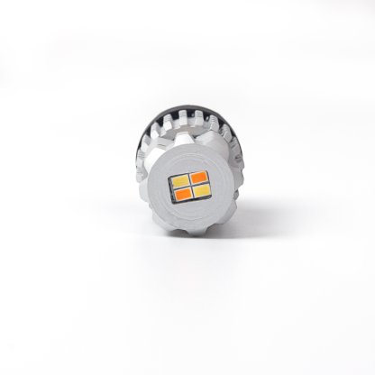 LED T20 (7443) bílá / oranžová, 12V, 12LED SMD