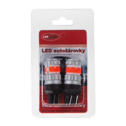 LED T20 (7443) červená, COB 360⁰, 9-60V, 12W