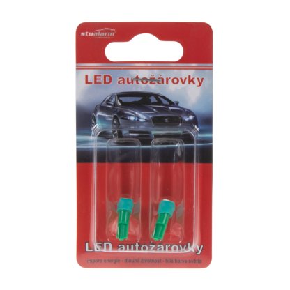 LED T5 zelená, 12V, 1LED/3SMD