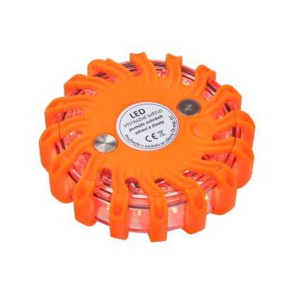 LED výstražné světlo 16LED, červené