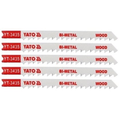 List pilový do přímočaré pily 100 mm na dřevo TPI6 5 ks Bi-Metal