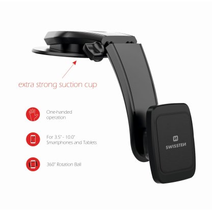 Magnetický držák mobilu do auta SWISSTEN S-GRIP M5-R1, 46507