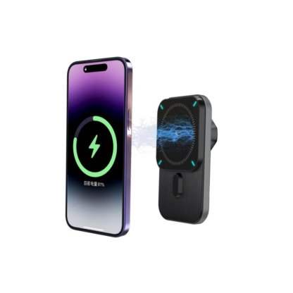 Magnetický držák s Qi dobíjením do mřížky ventilace (MagSafe compatible)