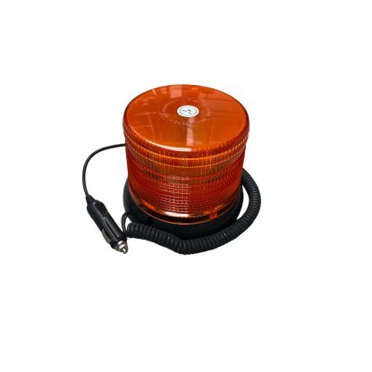 Maják 12V oranžový 100 LED 2 funkce, WL49