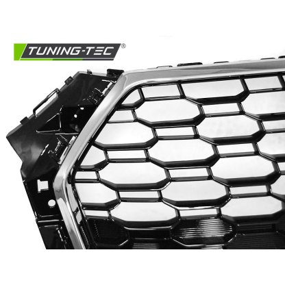 Maska AUDI A4 B9 15-19 RS4 style PDC chrom černá