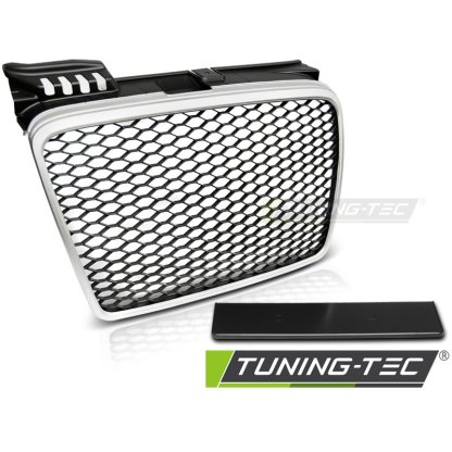 Maska bez znaku AUDI A4 (B7) RS-TYPE 04-08 matná stříbrná