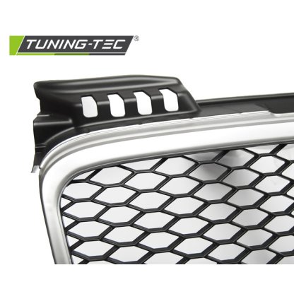 Maska bez znaku AUDI A4 (B7) RS-TYPE 04-08 matná stříbrná