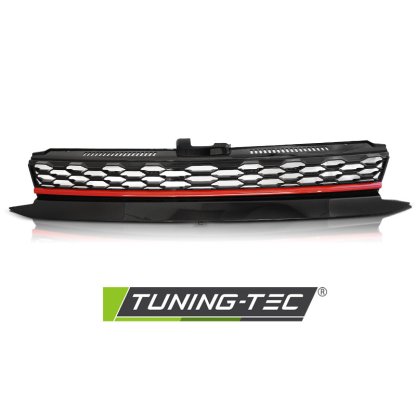Maska bez znaku VW GOLF VII facelift GTI style red