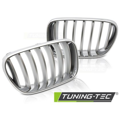 Maska - ledvinky BMW X3 (F25) 2010-2014 - chrom / titan