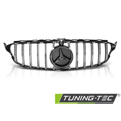Maska Mercedes-Benz C W205 14-18 chrom černá GT-R look