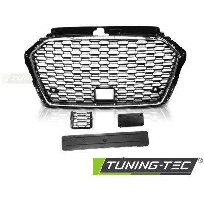 Maska pro AUDI A3 8V 17- RS style PDC černá/chrom