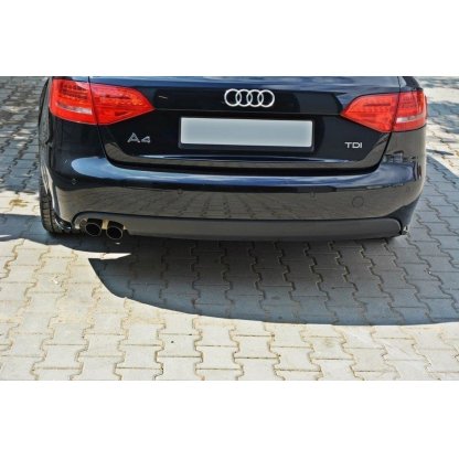 Maxton Design boční difuzory pod zadní nárazník pro Audi A4 B8, černý lesklý plast ABS