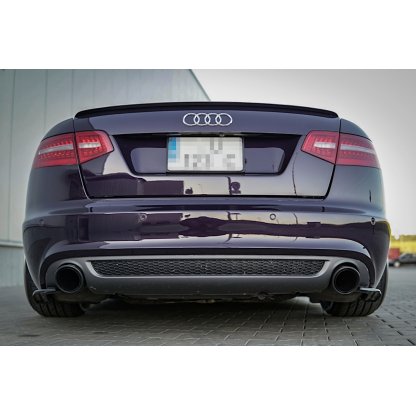 Maxton Design boční difuzory pod zadní nárazník pro Audi A6 C6 FL, plast ABS bez povrchové úpravy