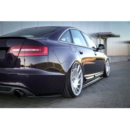 Maxton Design boční difuzory pod zadní nárazník pro Audi A6 C6 FL, plast ABS bez povrchové úpravy