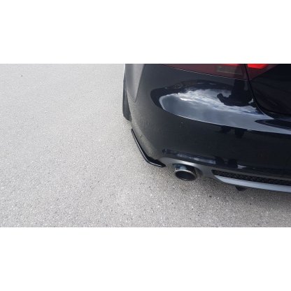 Maxton Design boční difuzory pod zadní nárazník pro Audi A7 C7, černý lesklý plast ABS, S-line