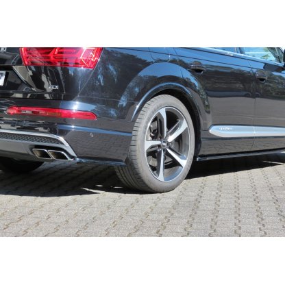 Maxton Design boční difuzory pod zadní nárazník pro Audi Q7 Mk2 S-Line, černý lesklý plast ABS