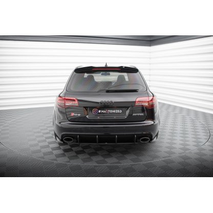 Maxton Design boční difuzory pod zadní nárazník pro Audi RS6 C6, černý lesklý plast ABS, Avant, r.v. 2007-2010